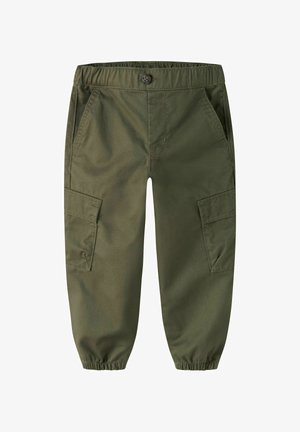 Name it, CARGO PANTS BARREL FIT - Pantalon cargo - olive night