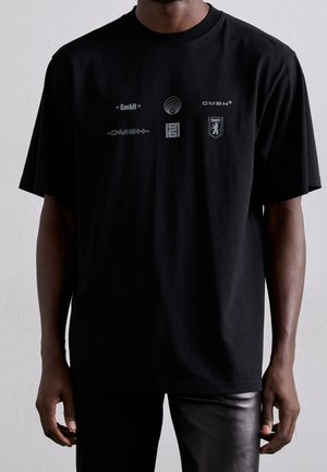 Print T-shirt - black