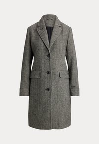 HERRINGBONE COAT - Klasszikus kabát - black