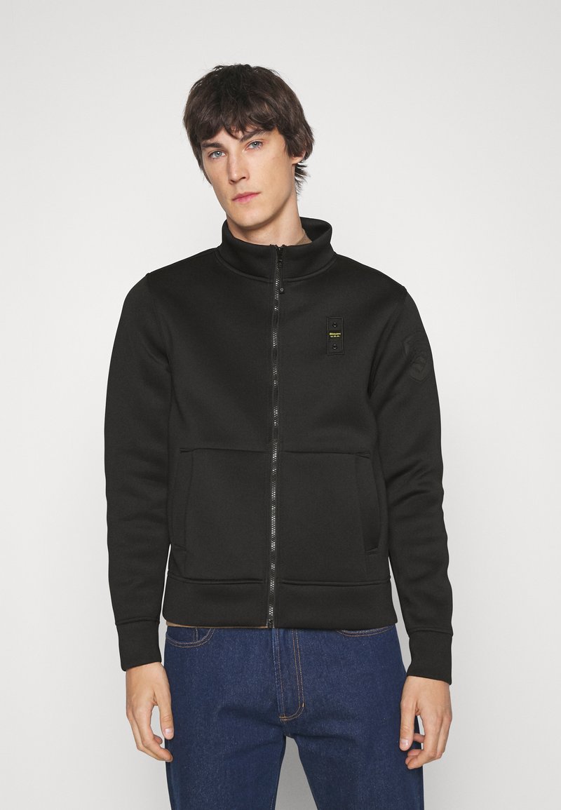 Blauer FULL ZIPPER STANDING HIGH NECK Zipup sweatshirt black