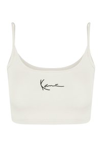 Karl Kani SMALL SIGNATURE 2-PACK ESSENTIAL CROP - Felső - off white mint