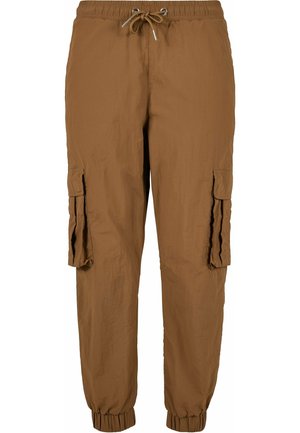 HIGH WAIST CRINKLE - Pantalon cargo - midground
