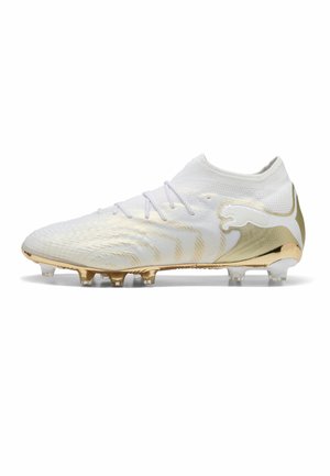 FUTURE 9 ULTIMATE AG - Chaussures de football pour gazon synthétique - white-metallic gold- black