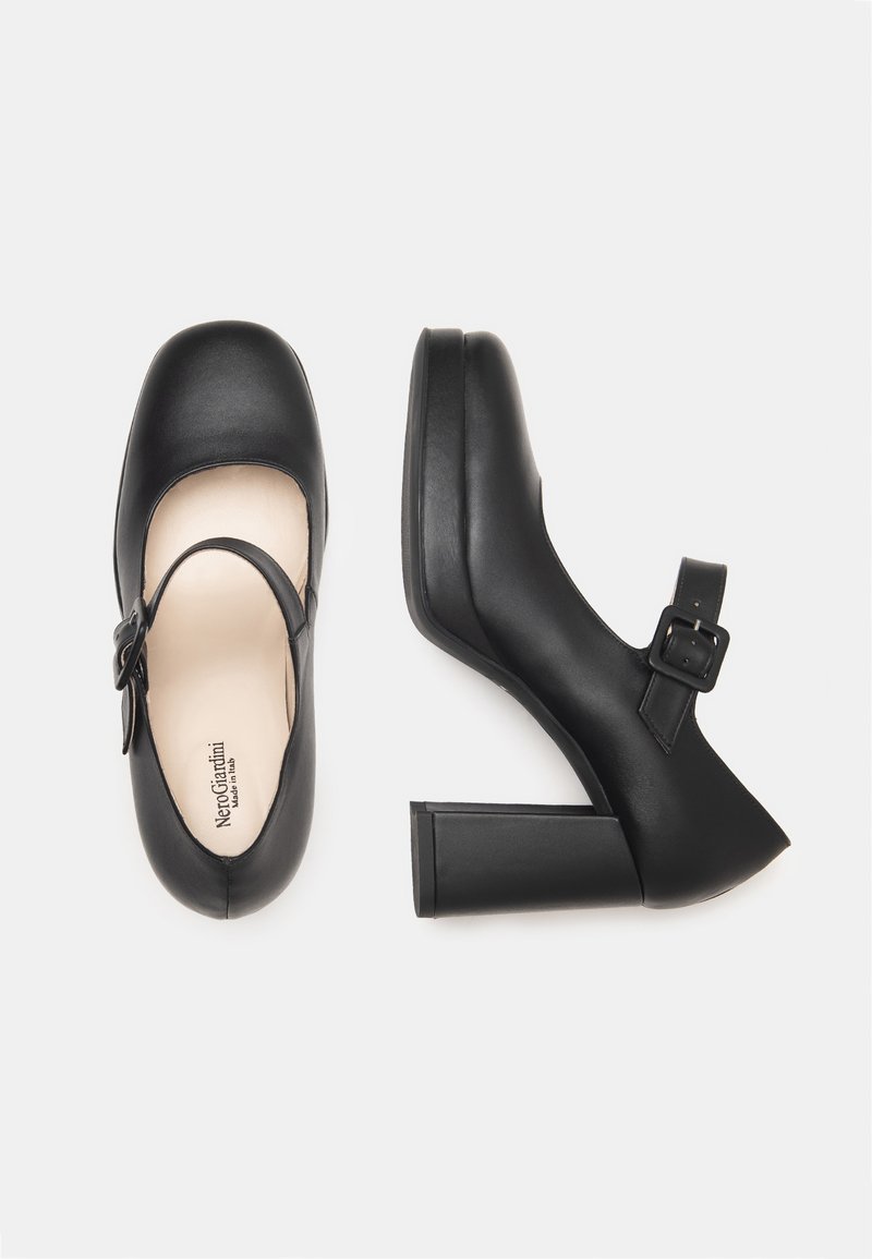 NeroGiardini Scarpe con plateau nero