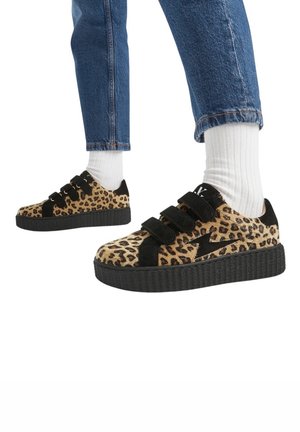 Vanessa Wu BASKETS - LÉOPARD - Zapatillas - marron