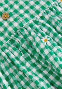 Next Nappali ruha - green embroidered daisy