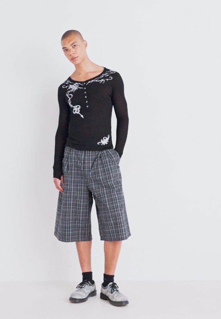 Jaded London INES HENLEY - Long sleeved top - black - Zalando.co.uk