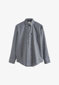 Unselected, navy blue gingham