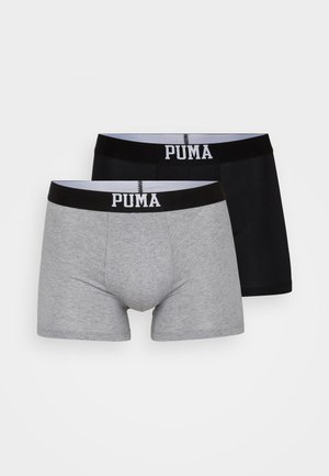 Puma MEN EMBOSSED LOGO 2 PACK - Apakšbikses - black combo