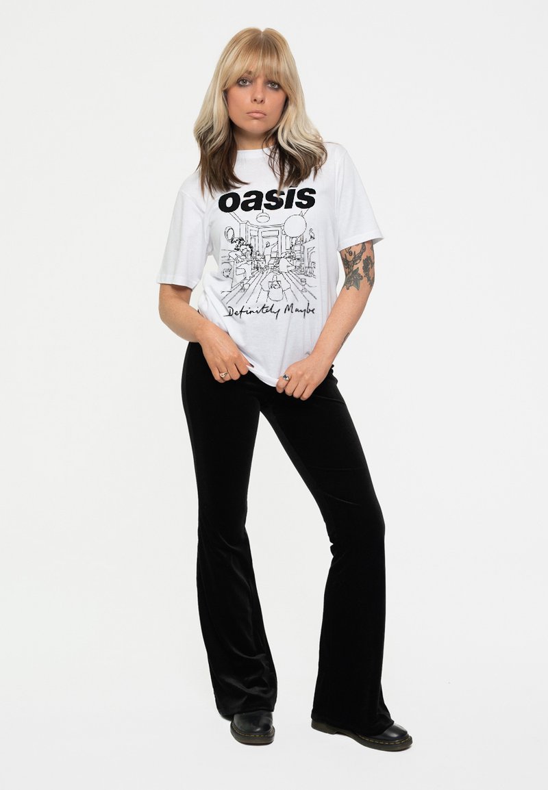 Paradiso Clothing DEFINITELY MAYBE LINE DRAWING - Print T-shirt - white