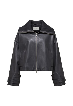OLGA - Leren jas - anthracite