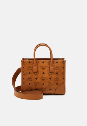 MCM MUNCHEN TOTE SMALL - Tote bag - cognac