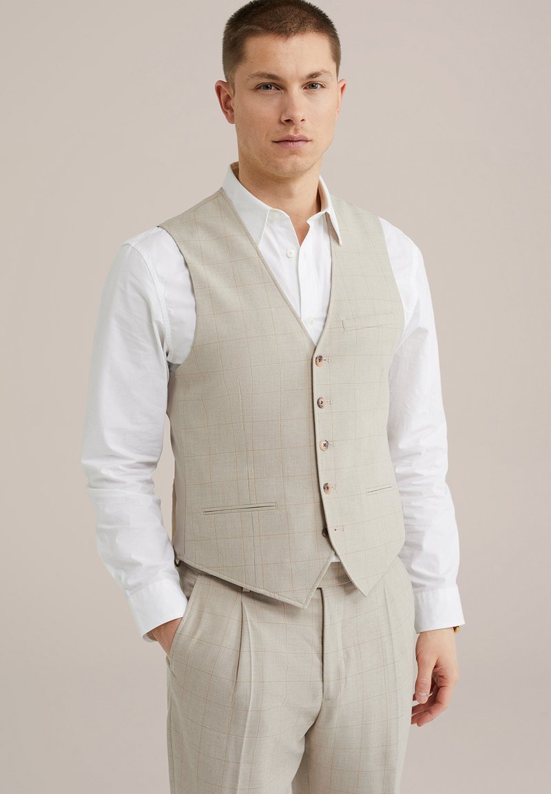 WE Fashion - Suit waistcoat - beige, Enlarge