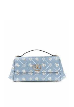 Guess, EMELIE LOGO FLAP CROSSBODY - Sac à main - light blue logo
