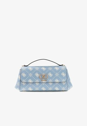 Guess, EMELIE LOGO FLAP CROSSBODY - Sac à main - light blue logo