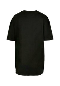 Zwart katoenen t-shirt met korte mouwen, featuring een relaxed fit met een ronde halslijn en een rechte onderkant, zonder grafische afbeeldingen of patronen.