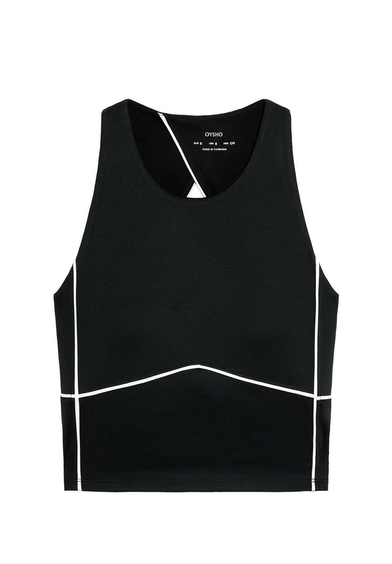 OYSHO Top zwart OYSHO Top zwart