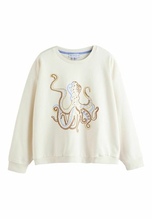 REGULAR FIT  BRUSHED  - Mikina - cream octopus