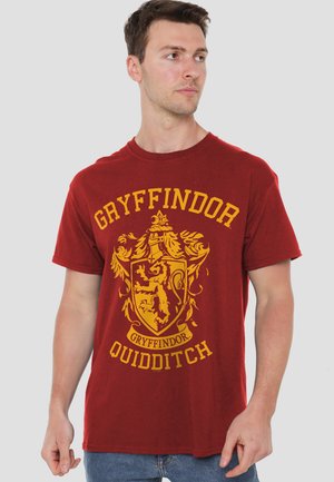 Cotton Soul, HARRY POTTER GRYFFINDOR QUIDDITCH ONE COLOR - Print T-shirt - red