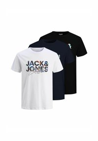 GEPLAS TEE SS CREW NECK 3PK - T-shirt con stampa - white