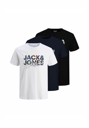 GEPLAS TEE SS CREW NECK 3PK - T-shirts print - white