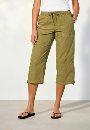 Next, PETITE FIT - CROPPED UTILITY CHINO TROUSERS . - Shorts - khaki green