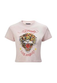 LA-ROAR-TIGER CROPPED  - Triko s potiskem - washed delicacy