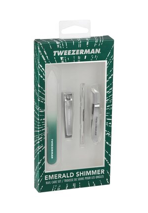 TWEEZERMAN EMERALD SHIMMER NAIL CARE SET - NAGELPFLEGE SET - Nail tool - manicure nail care emerald set
