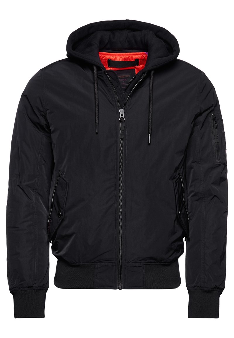 Herren Leichte Jacken | Superdry Bomberjacke black/schwarz - IC50660 Herren Leichte Jacken | Superdry Bomberjacke black/schwarz - IC50660