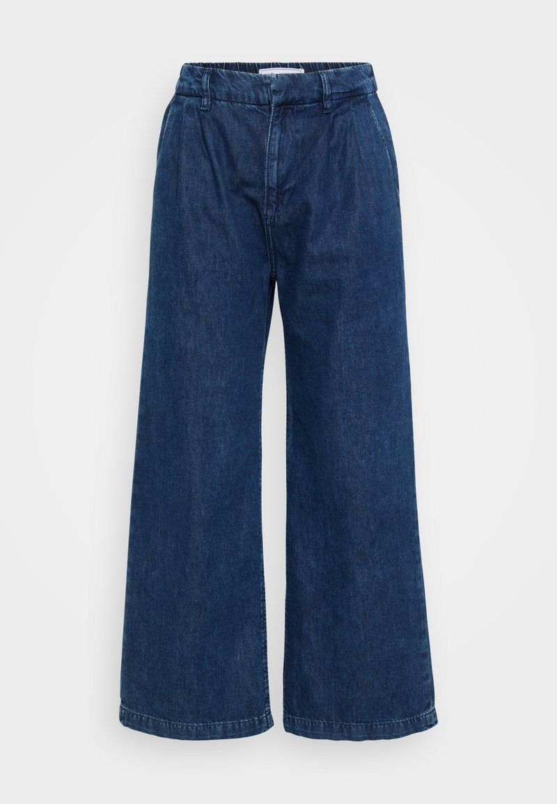 GAP Petite Wide leg donkerblauw