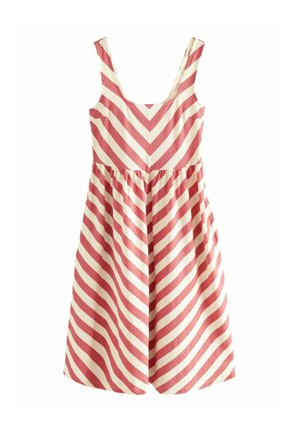 Next MIDI SUMMER - Jersey dress - coral ecru