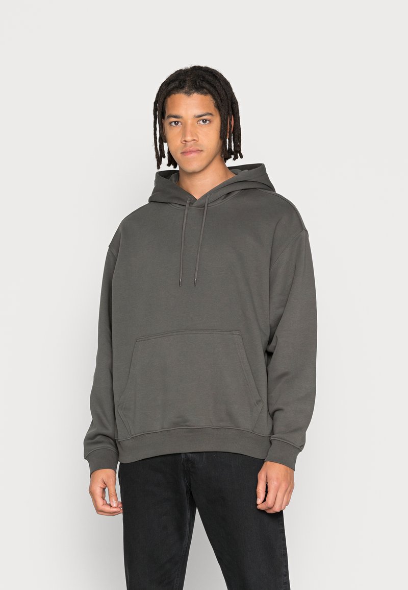 Weekday Sweatshirt com capuz - off black