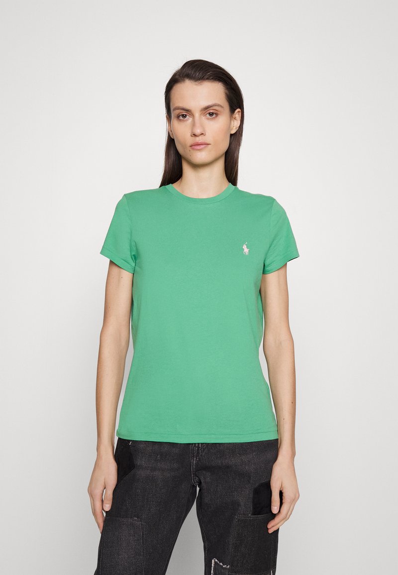 Polo Ralph Lauren COTTON JERSEY CREWNECK T-SHIRT - Camiseta básica - raft green