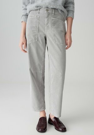 MID RISE BARREL FIT OVALES BEIN - Broek - hazy fog melange