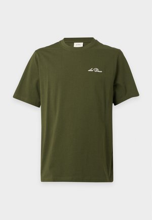Les Deux, SIGNATURE - T-shirts basic - rifle green