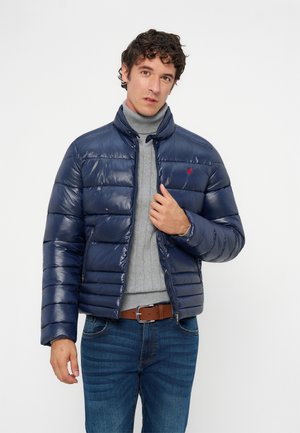 Pier One by Zalando, SHINY LIGHTWEIGHT PUFFER JACKET - Зимно яке - dark blue