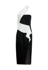 ASYMMETRICAL DRESS - Cocktailjurk - black/white