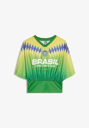 Bershka, FIFA TSHIRT - T-shirt imprimé - evergreen