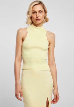 SHORT TURTLENECK  - Débardeur - softyellow