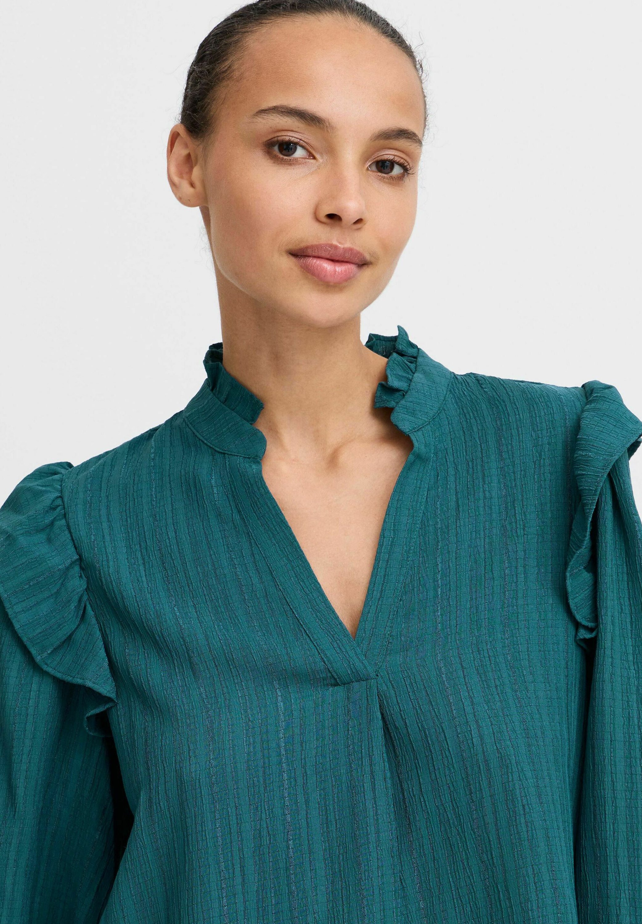 売れ筋商品|||ビーヤング シャツ レディース トップス BYJULIANA LS - Blouse - reflecting pond b.young BYJULIANA LS - Bluse - reflecting pond/blau - Zalando.at