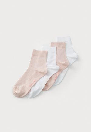 WOMEN SHORT 4 PACK - Sokker - pink/white