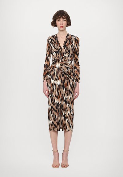 Diane von Furstenberg HADES DRESS - Rochie cocktail/Rochie petrecere - camel