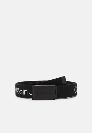 LOGO BUCKLE BELT UNISEX - Skärp - black