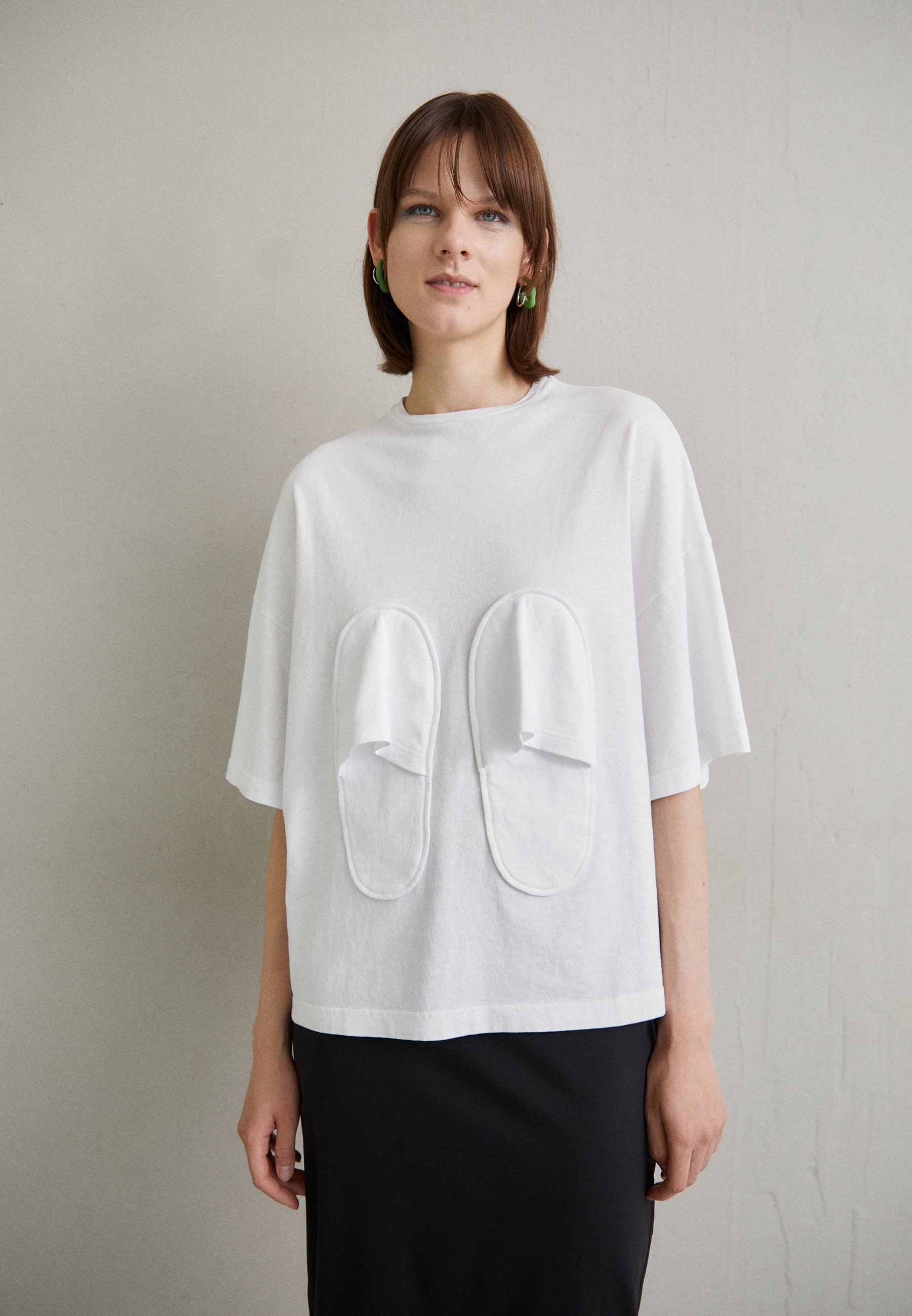 A.W.A.K.E. MODE SLIPPER - T-Shirt print - white/weiß - Zalando.de