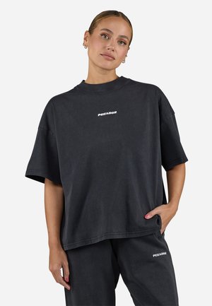 BRACY HEAVY OVERSIZED TEE - T-paita - vintage black/white gum