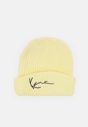 SIGNATURE FISHERMAN BEANIE UNISEX - Beanie - light yellow