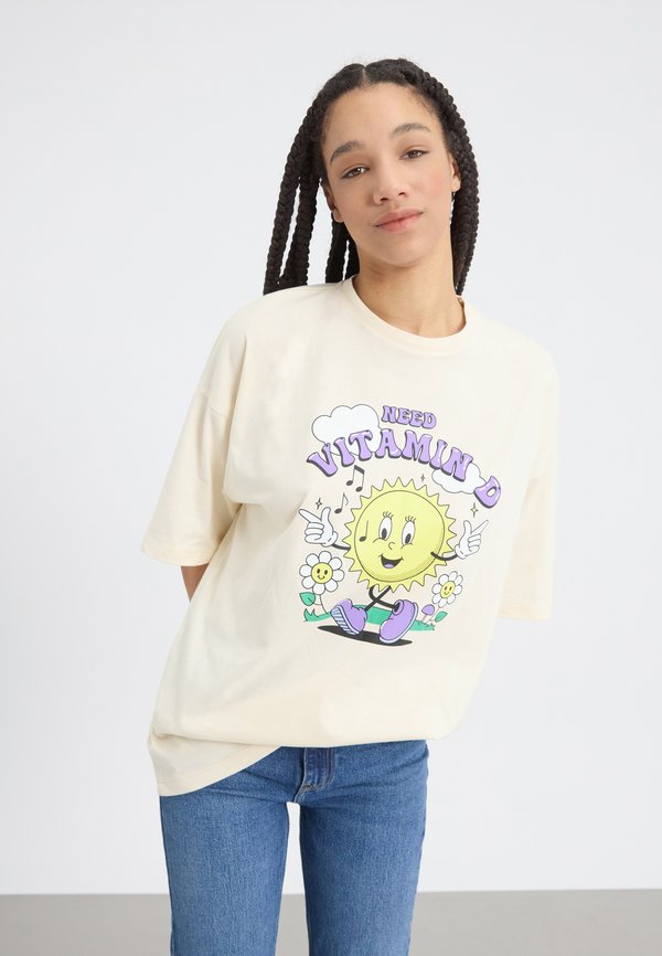 Print T-shirt - sand