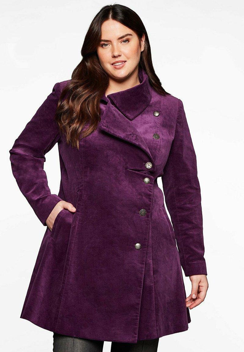 Damen Parkas | Sheego Kurzmantel flieder - YW55795 Damen Parkas | Sheego Kurzmantel flieder - YW55795