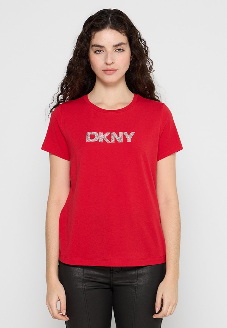 DKNY T-shirt print rood