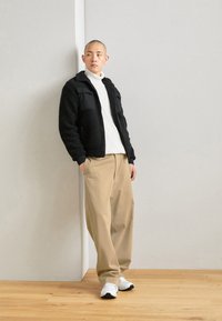 Antony Morato REGULAR FIT IN FAUX FUR FABRIC WITH COTTON BLEND AS CONTRAST - Vinterjakke - black